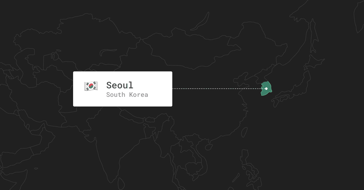 We launched the South Korea Region